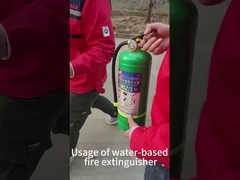 जल आधारित अग्निशामक का उपयोग विधि और अग्निशामक का उपयोग