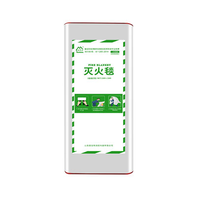 1.5x1.5m EN 1869 Fire Blanket 500℃ Heat Resistant Fiberglass Fire Emergency Blanket With PVC Case For Kitchen Restaurant Workshop