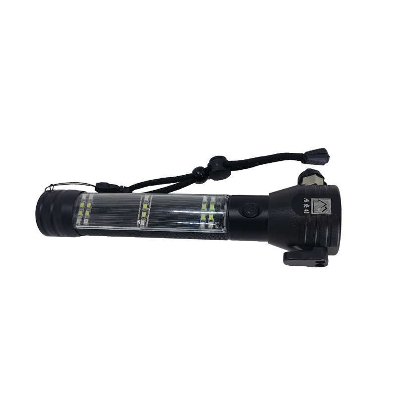 Aluminium Alloy Multifunction Emergency Flashlight Multi Functional Torch 310g