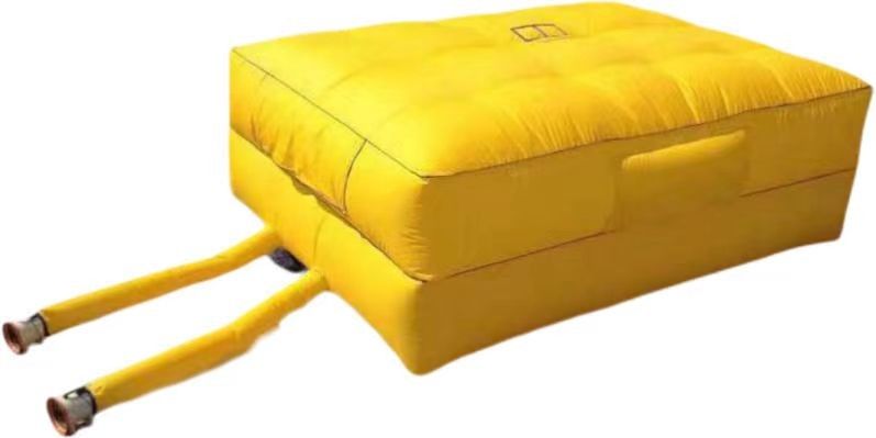 Inflatable fire and lifesaving air cushion, site altitude protection, anti-fall protection rescue, training exercise