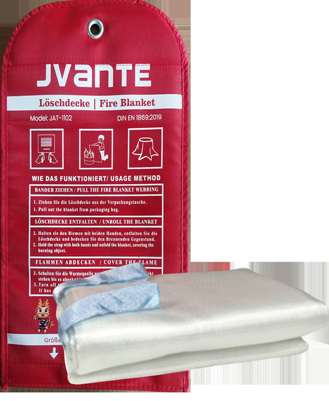 Customizable fiberglass fire blankets are used for household and other fire protection applications