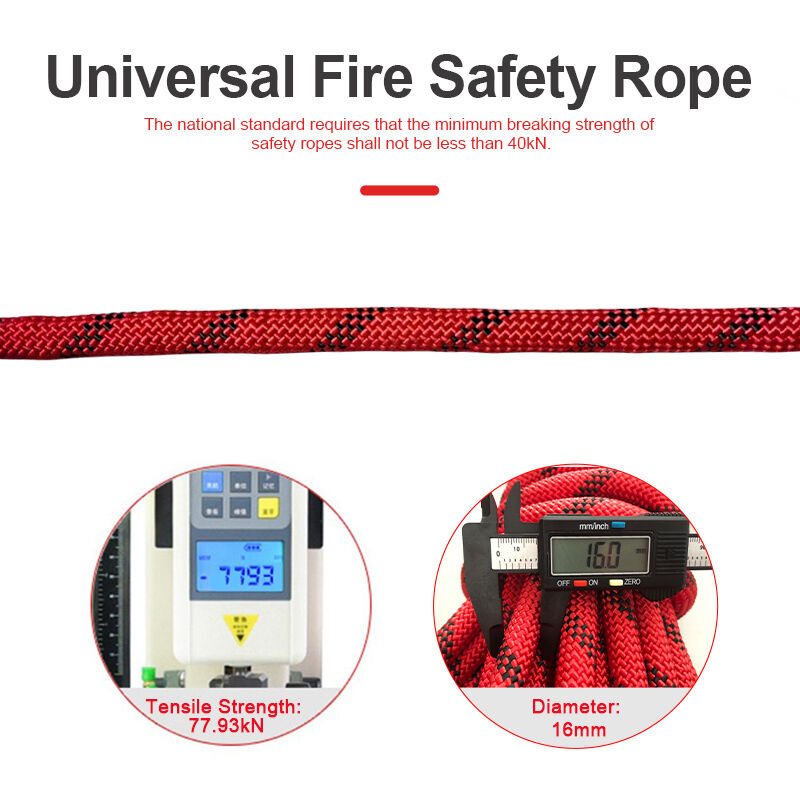 Emergency Evacuation 16mm Safety Rope for Firefighting Rescue