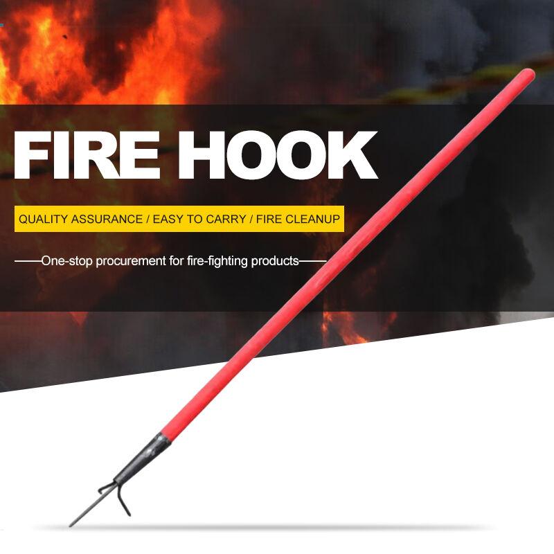 Fire Equipment Fire Hook Fire Hook 1.8 Meters Rescue High-Temperature Resistant Long-Handled Multi-Functional