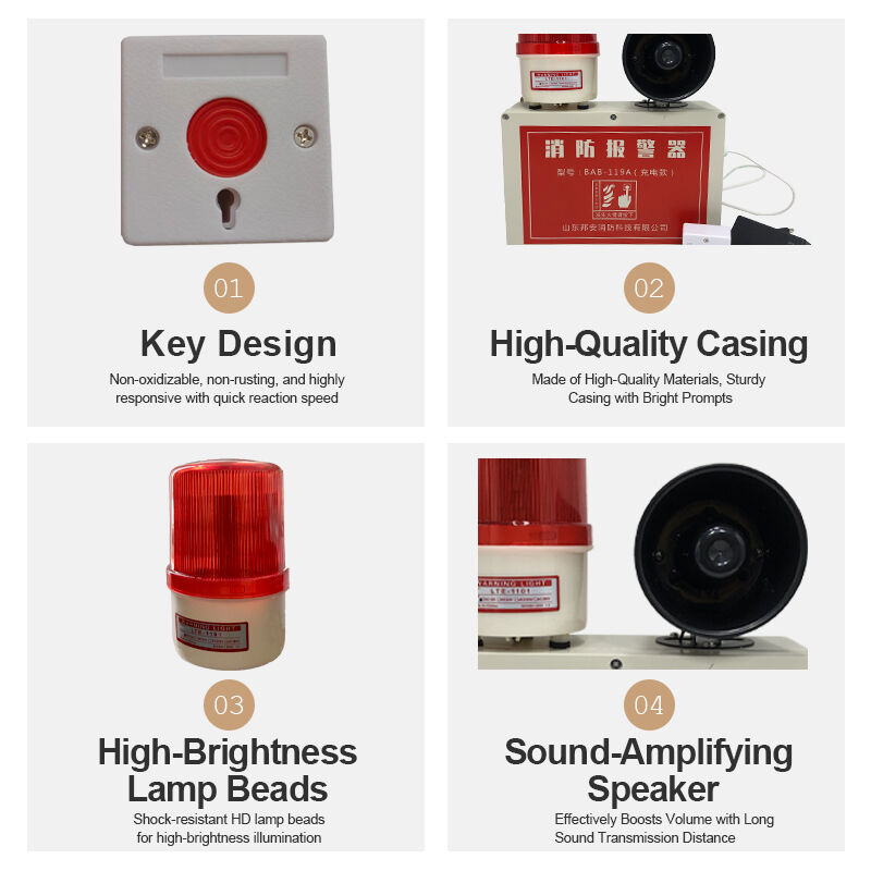 Fire Alarm System Remote Control Alarm Device For Fire One-Button Alarm Emergency Situation