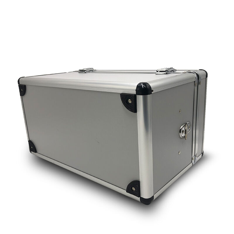 An empty aluminum alloy emergency medical kit for safety and protection