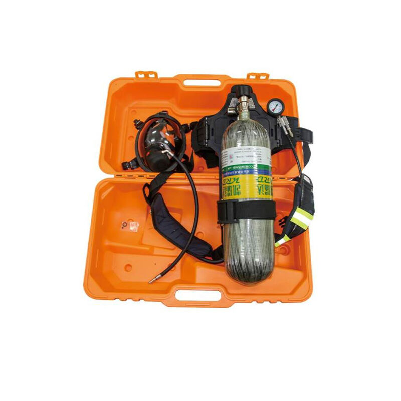 Positive Pressure Firefighting Air Respirator RHZK6.8/B Carbon Fiber 6.8L Breathing Apparatus For Industrial Fire Rescue Emergency Response