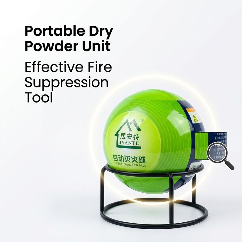 1.2kg Jvante Spherical Dry Powder Fire Extinguisher Stand 90 Powder