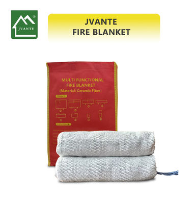 Jvante सिरेमिक फाइबर फायर कंबल 1m*2m 2m*2m या अनुकूलन योग्य उच्च तापमान सिरेमिक फाइबर फायर कंबल